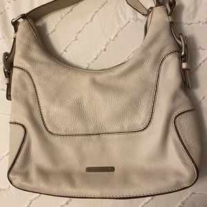 Michael Kors off white pebble leather purse